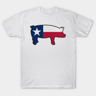 Texas BBQ Pig TX Pride T-Shirt